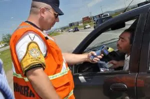 Control de alcoholemia de policia caminera