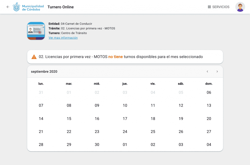 Turno online para carnet de conducir motos &ndash; 2