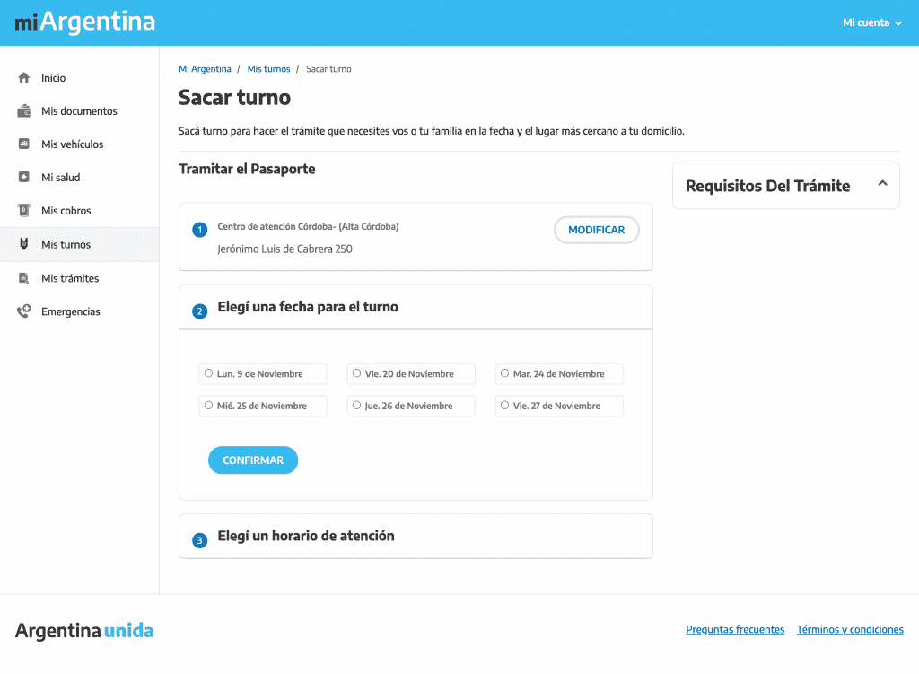 Centro de documentación rápida de alta córdoba (estación belgrano): pasaporte y dni 1 Cómo sacar turno por internet para el pasaporte o documento nacional de identidad