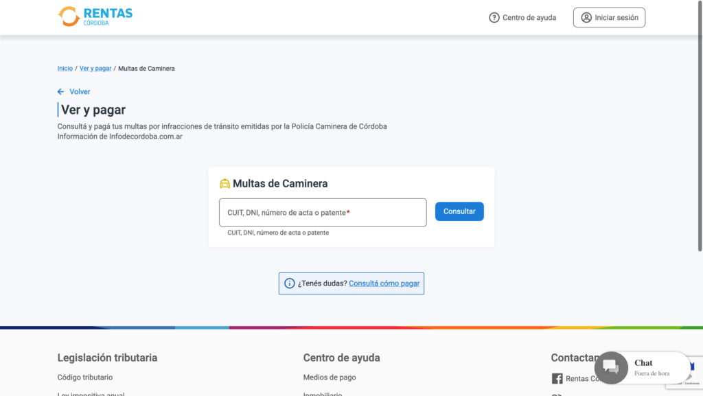 Multas policia caminera cordoba como consultar &ndash; 1