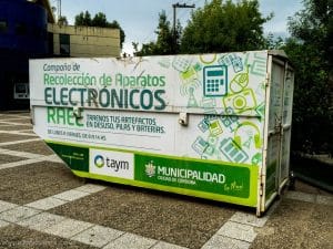 Punto de recolección de residuos electrónicos