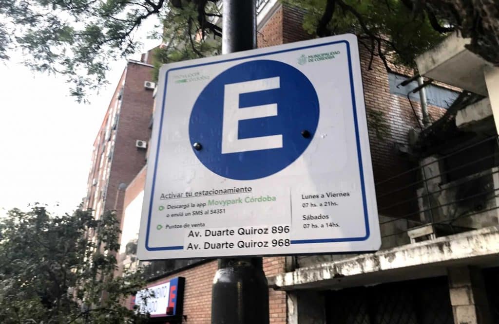 Nuevo sistema de estacionamiento medido en Córdoba a través de aplicación