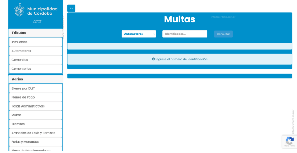 Multas Muni Cordoba Consulta Online
