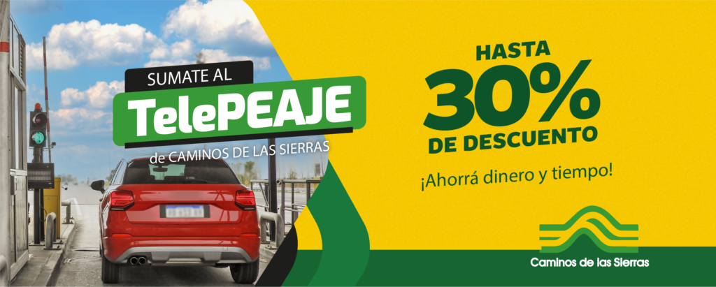 Precio de peajes y descuentos en rutas de córdoba | caminos de las sierras 4 Adherirse a telepeaje