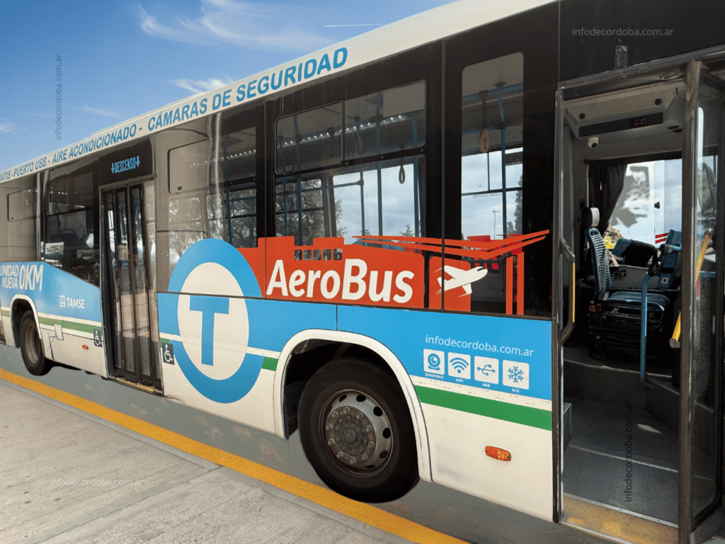 Aerobus, colectivo desde el aeropuerto a la terminal de ómnibus (y viceversa) 6 Aerobus córdoba - aeropuerto