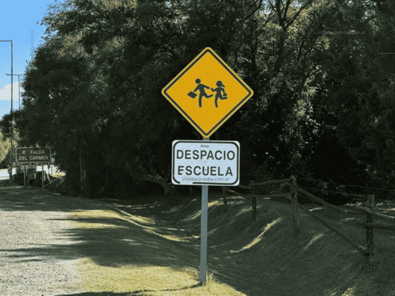 Señales de tránsito para el examen teórico en córdoba: tipos, colores y significado Señal de escuela en córdoba - circule con cuidado